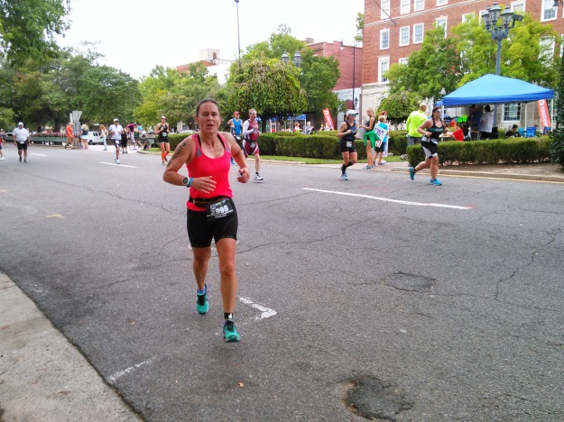 My sister in the run portion